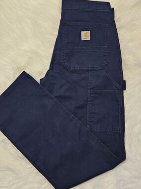 Carhartt Men's Dark Navy Cargo Work Pants
